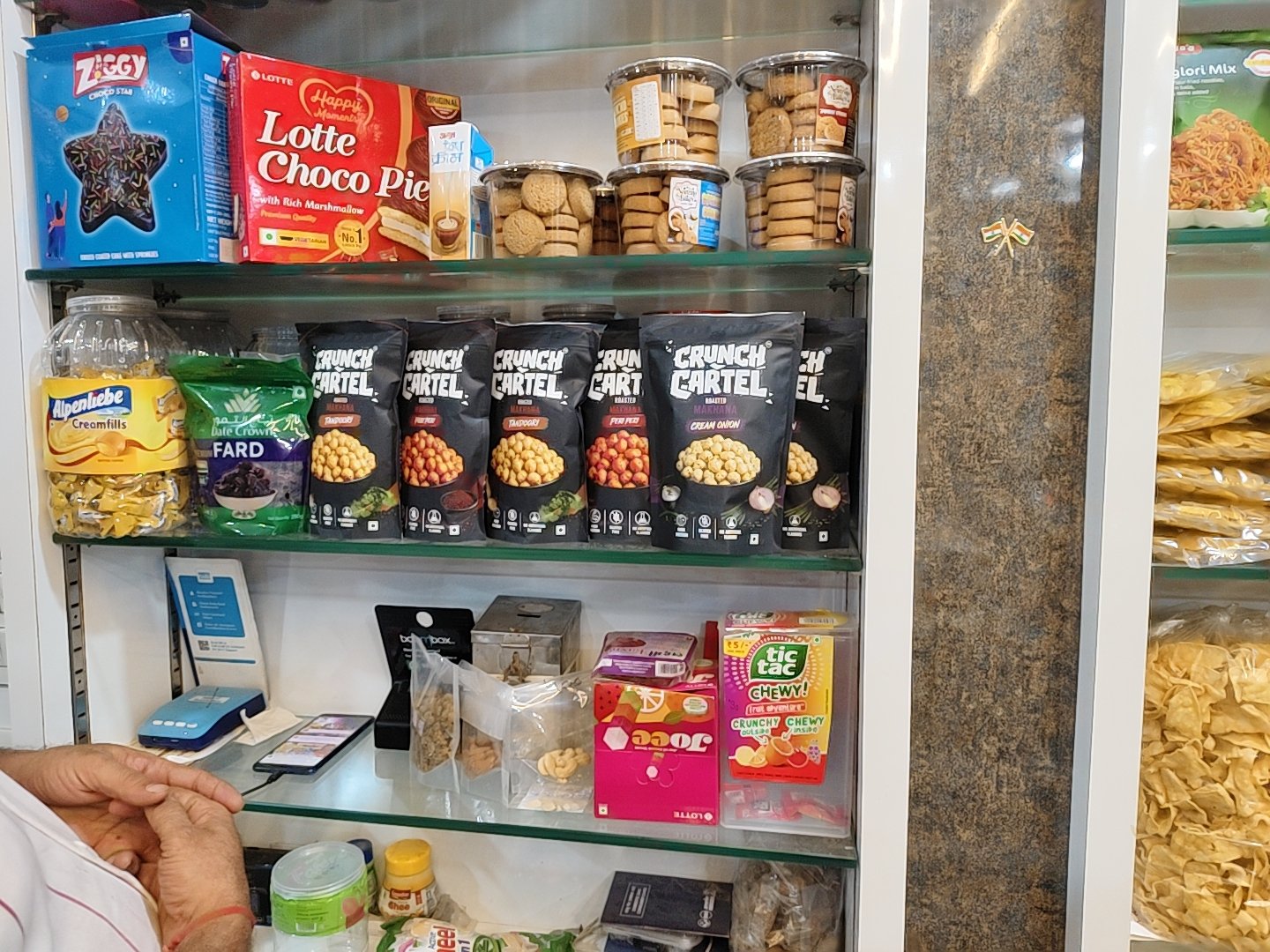 Crunch Cartel packs on a retail store shelf